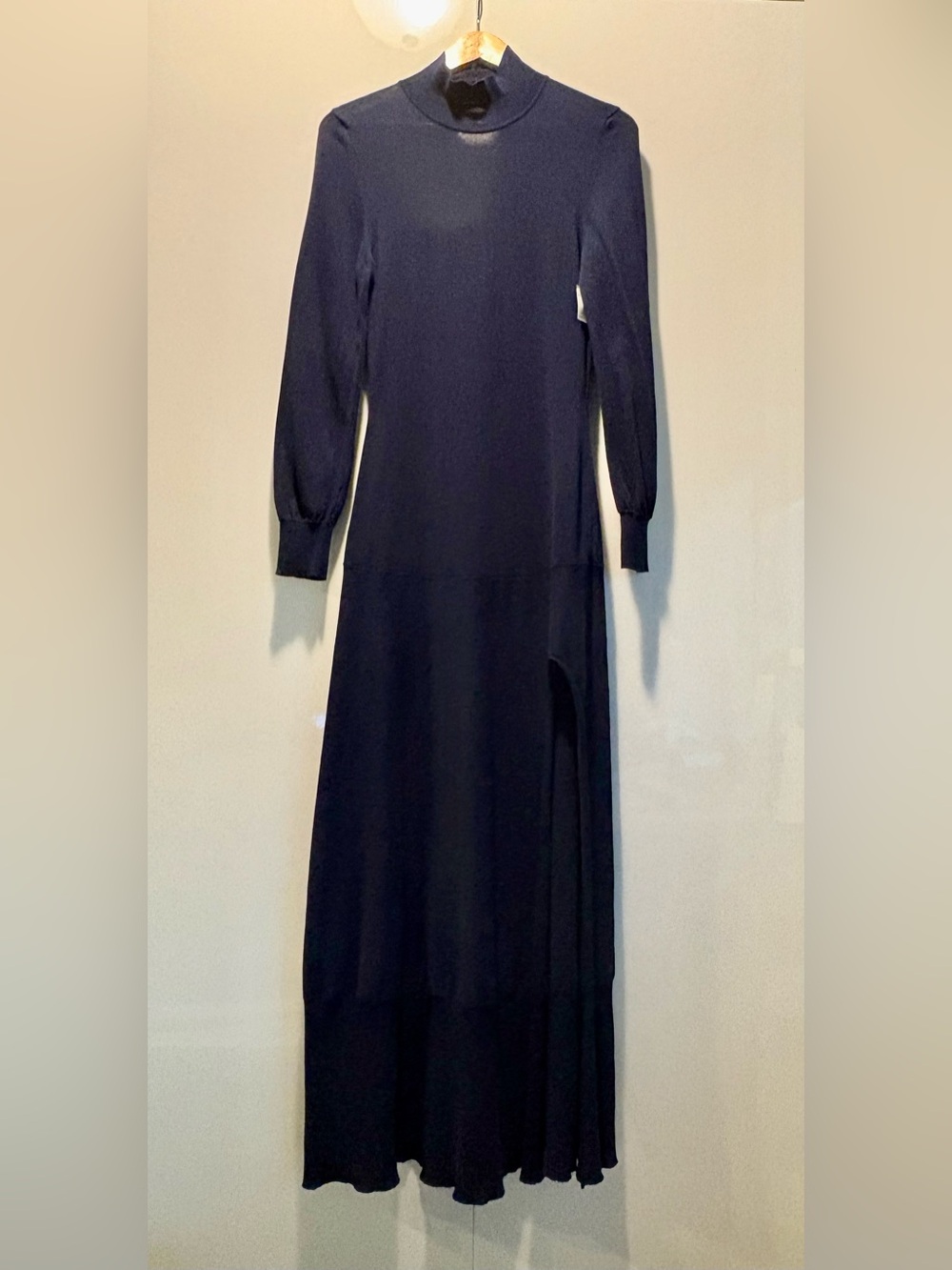 JACQUEMUS Baya Cutout Cotton-blend Maxi Dress in Navy, size M (6) - Picture 7 of 16